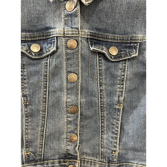 Disney Encanto Decorate Kids Denim Jacket Size M 7/8 - Picture 6 of 6